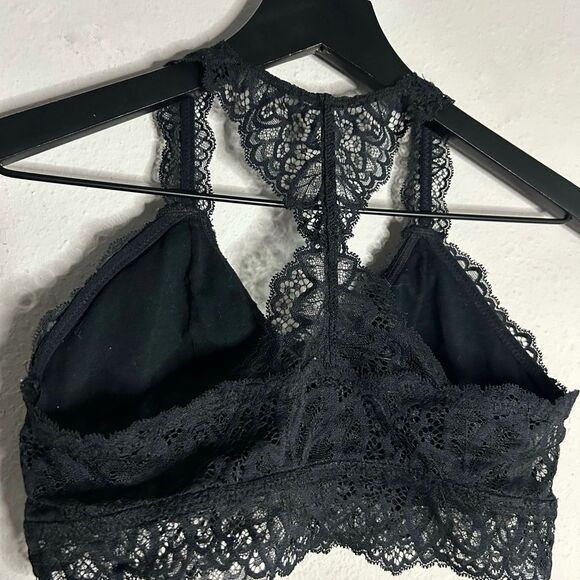 Auden Black Lace Racerback Bralette Size S - Picture 5 of 7
